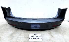 1108905-s4-a Tesla 17-20 Oem Model 3 Performance Rear Bumper Cover Gray Pmng With Pdc Option