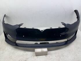 1564692 Tesla 2022-2024 Model S Front Bumper Cover Oem With Sensor Type Holes Light Blue