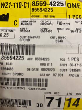 Gm1062136 Texas E Parts Fits 2021-2024 Chevrolet Tahoe Suburban Left Front Bumper Cover Side Bracket Lh
