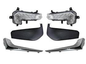 Gm2562110 Texas-e-parts For 2016-2018 Chevy Malibu Left Right Front Bumper Running Light Cover Chrome