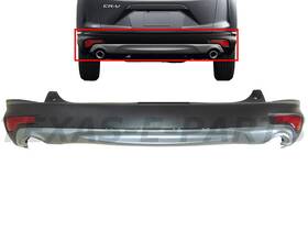 Ho1100301 Texas-e-parts For 2017-2019 Honda Cr-v Crv Rear Bumper Cover With Valance And Reflector