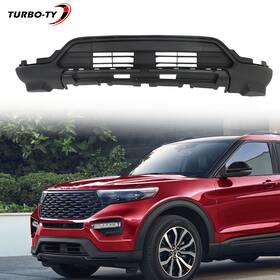 2172345 Tinvhy For Ford Explorer 2020 2021 Front Lower Bumper Cover Black Without Sensor Hole
