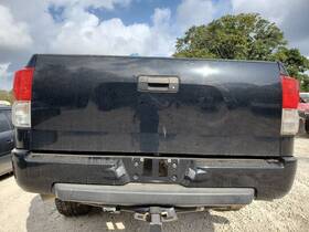 190-50270b Toyota 2007 2013 Tundra Oem Rear Bumper 202 Black Onyx Trd Sport With Hitch