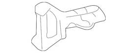 52116-02061 Toyota Genuine Bumper Cover Support Rail Left Front