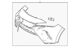 52119-4d977 Toyota Genuine Bumper Cover