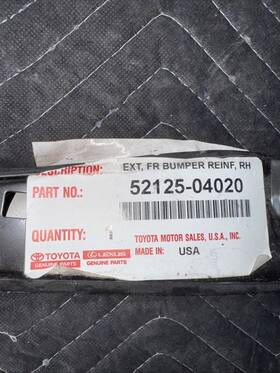 52126-04020 Toyota Genuine Oem Driver Lh Front Bumper Cover Support 12-15 Tacoma