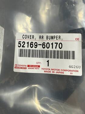 52169-60170 Toyota 2013-2023 Lexus Gx460 Rear Bumper Center Cover New Oem