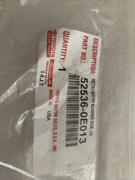 52536-0e012 Toyota 52536-0e013 Genuine Oem Lexus Driver Front Bumper Cover Mounting Bracket