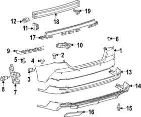 52562-aq010 Toyota Genuine Retainer Rear Bumper
