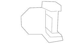 53935-04020 Toyota Genuine Bumper Cover Spacer Panel Clip Front