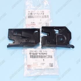 81529-47050 Toyota Genuine Prius Left Side Upper And Lower Front Turn Signal Lamp Brackets Set