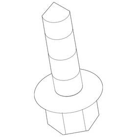 Toyota 90159-a0059 Genuine Bumper Cover Heat Shield Screw