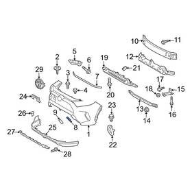 5243842901 Toyota Oe For Rav4 2019-2024 Front Left Upper Tow Eye Cap