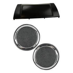 Bndl-927044 Trq For Chevy Tahoe 2007-2013 2-pc Rear Tow Hook Cover Kit
