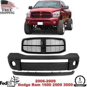 12822853 Us Auto Parts Outlet Front Bumper Cover Primed Grille Lower Valance For 2006-2009 Dodge Ram 1500