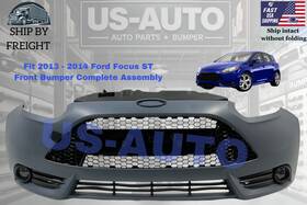F1000675-a Us-parts Fit 2013 - 2014 Ford Focus St Front Complete Bumper Assembly With Fog