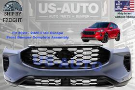 F1014155-a Us-parts Fit 2023 24 2025 Ford Escape Front Complete Bumper Asembly With Sen Hole