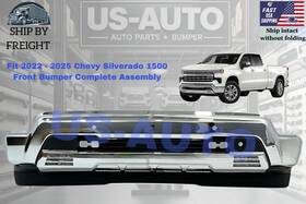 G1002896-a Us-parts Fit 2022 - 2025 Chevy Silverado 1500 Front Bumper Complete Assembly With Cover