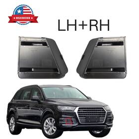 4m0807152 Uscocoo Car Front Bumper Fog Light Lamp Cover Bezel Grille Left Right For 16-19 Audi Q7