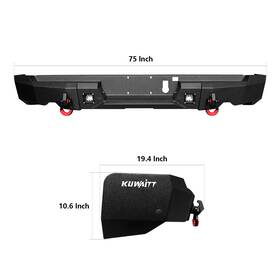 Ram-f02-r02-z Vijay Fits 19-24 Dodge Ram 1500 And 19-22 Rebels Front Rear Bumper With D-ring