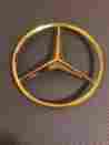 1117585158 Vintage Mercedes Trunk Lid Star Emblem Gold Plated W108 W111 220 250 280