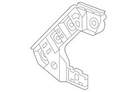 11a-807-393-b Volkswagen Genuine Bumper Bracket