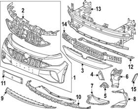 11k-807-185-d-c7r Volkswagen Genuine 2023-2024 Id.4 - Center Filler