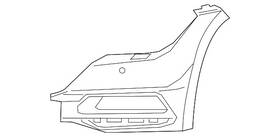 3g8-807-013-ae-gru Volkswagen Genuine Bumper Cover