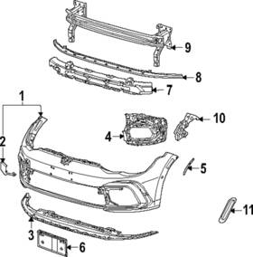 5h0-807-723-d Volkswagen Genuine Side Support