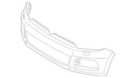7p6-807-221-c-gru Volkswagen Genuine Bumper Cover