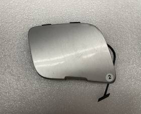 30698132 Volvo 2007-2013 Xc90 Rear Bumper Tow Hook Eye Cover Cap Silver Oem
