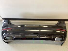 39841897 Volvo 16-19 Xc90 717 Onyx Black R-design Rear Bumper Cover