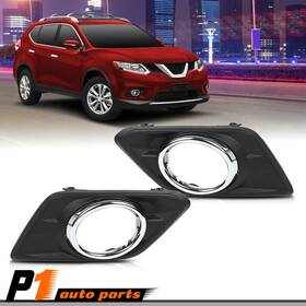 Zp090402 Vr Auto Parts Fit For 2014-16 Nissan Rogue Left And Right Fog Light Lamp Cover Bezels With Chrome