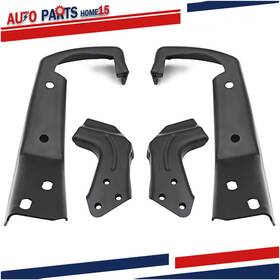 Aps3415038 Wflnhb For 1994-2000 Chevrolet/gmc C-k Series Black Set Of 4 Front Bumper Brackets