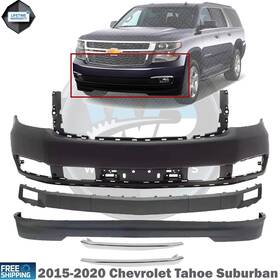 Wide Range Parts 723650615508 Front Bumper Cover Molding And Valance For 2015-2020 Chevrolet Tahoe / Suburban