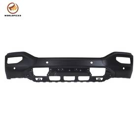 Wp7506000 Worldpicks Black For Gmc Sierra 1500 2016-2018 Steel With Sensors Holes Split Front Bumper