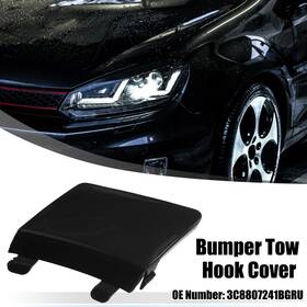 3c8807241bgru X Autohaux Front Bumper Tow Hook Cover Towing Eye Hole For Volkswagen Black