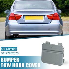 51127202673 X Autohaux Rear Bumper Tow Hook Cover For Bmw 3 Series E90 E91 2009-2012 Gray