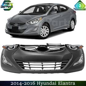 13436334 Xtreme Type Us Front Bumper Cover Fascia And Grille Assembly For 2014-2016 Hyundai Elantra Usa