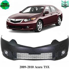 16978567 Xtreme Type Us New Front Bumper Cover Fascia And Fog Light Assembly For 2009-10 Acura Tsx