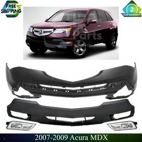 Xtreme Types Wholesale 12711544 Front Bumper Cover Fascia And Fog Light Assembly For 2007-2009 Acura Mdx