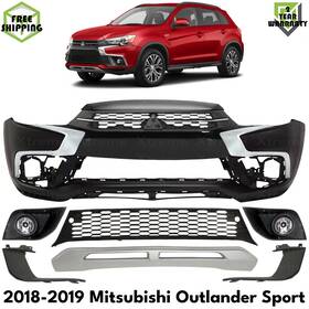 16416634 Xtreme Types Wholesale Front Bumper Cover Primed And Fog Lights Kit For 18-19 Mitsubishi Outlander Sport