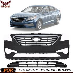 Xtreme Types Wholesale 16546947 Front Bumper Cover Fascia And Grille Assembly Chrome For 2015-2017 Hyundai Sonata