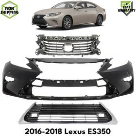 Xtreme Types Wholesale 16557901 Front Bumper Cover Primed Plastic And Grille Assembly Kit For 2016-18 Lexus Es350