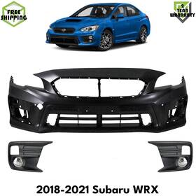 16981765 Xtreme Types Wholesale Front Bumper Cover Primed Plastic And Grille Assembly Kit For 2018-2021 Subaru Wrx