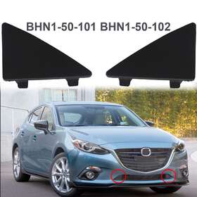 Bhn1-50-101 Xukey 2pcs For 2014-16 Mazda 3 Front Bumper Lower Grille Triangle Cap Tow Hook Cover