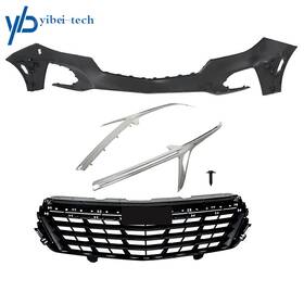 Yibei-tech Yi172137t For Equinox 22-23 Grille And Front Bumper Cover With Sidelight Holes& Sensor Holes