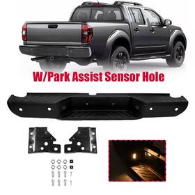 Wq-ns-ft-006 Ylt Auto Black Rear Bumper Assembly Fit For 2013-2021 Nissan Frontier With Park Sensor Holes