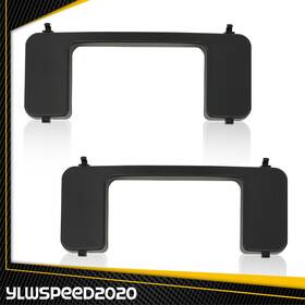 V-02bup1205abk Ylwspeed20 Pair Front Bumper Tow Hook Bolt Cover Cap Fit For 17-22 Ford Super Duty Xl Xlt