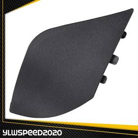 V-02bup6104abk Ylwspeed20 Front Left Bumper Tow Eye Hook Cover Cap Black Fit For 16-21 Tesla Model S And X